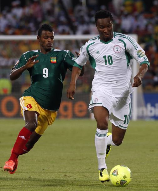 John Obi Mikel, 26 anni, 4 gol in 51 presenze con la Nigeria
